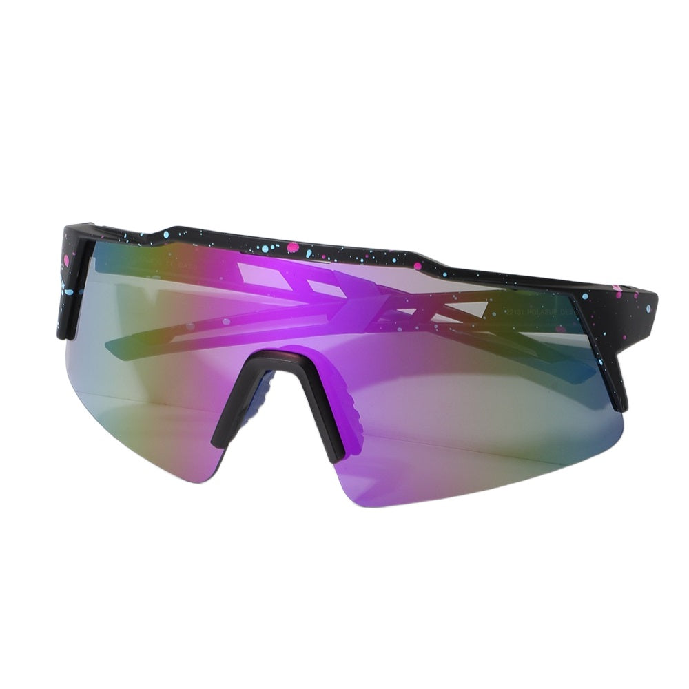 POLASUP Cycling Series 22131 Sports Sunglasses for Men Women, UV400 Protection, Ideal for Cycling, Running, Baseball, Outdoor Activities with Hard Case