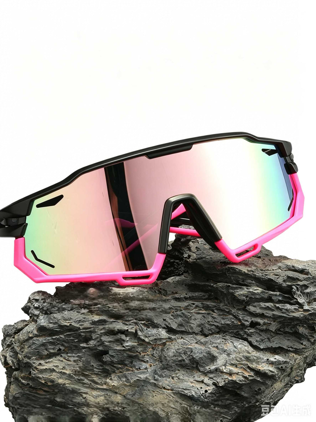 POLASUP Cycling Series X9932  Polarized Sport Sunglasses for Men Women, UV400 Protection Cycling Sunglasses with Hard Case, Oversized Shield Lens for Running, Baseball, Fishing & Outdoor Activities