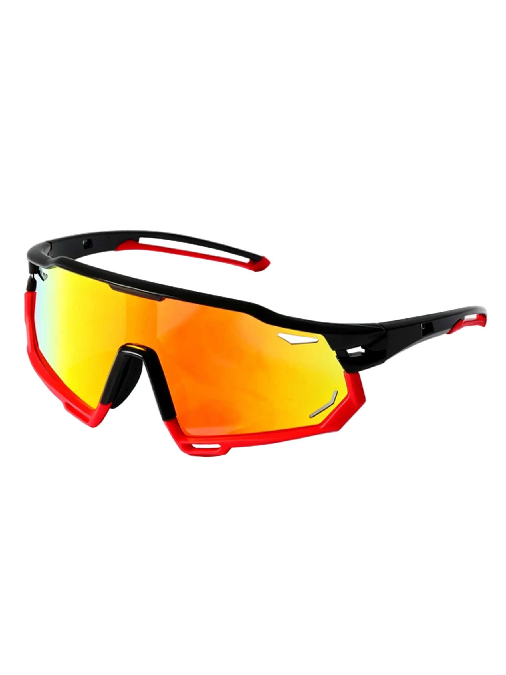 POLASUP Cycling Series X9932  Polarized Sport Sunglasses for Men Women, UV400 Protection Cycling Sunglasses with Hard Case, Oversized Shield Lens for Running, Baseball, Fishing & Outdoor Activities