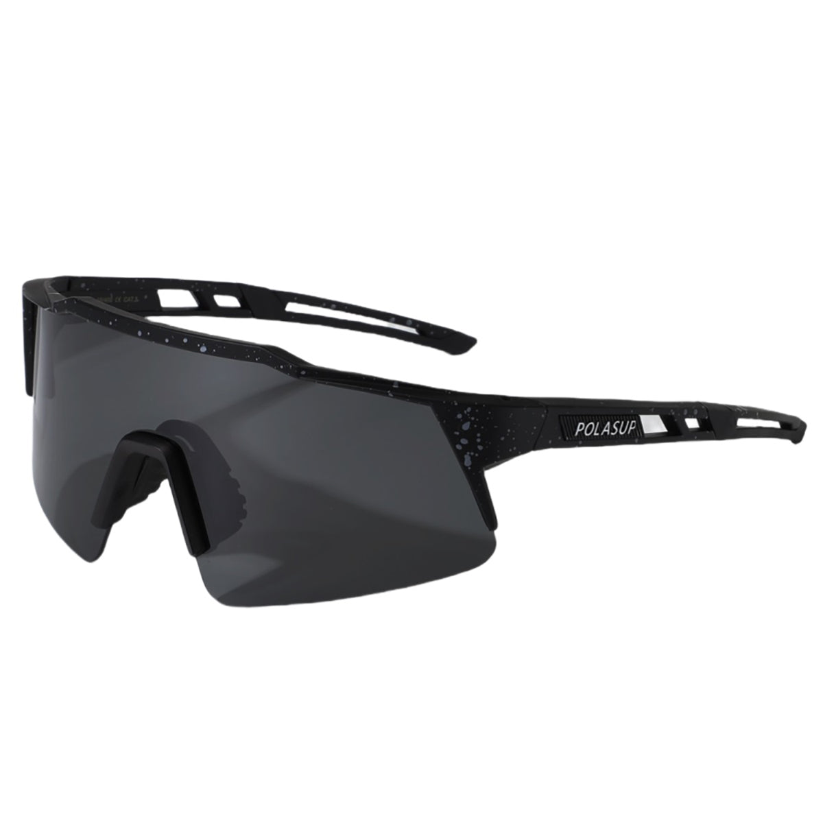 POLASUP Cycling Series 22131 Sports Sunglasses for Men Women, UV400 Protection, Ideal for Cycling, Running, Baseball, Outdoor Activities with Hard Case