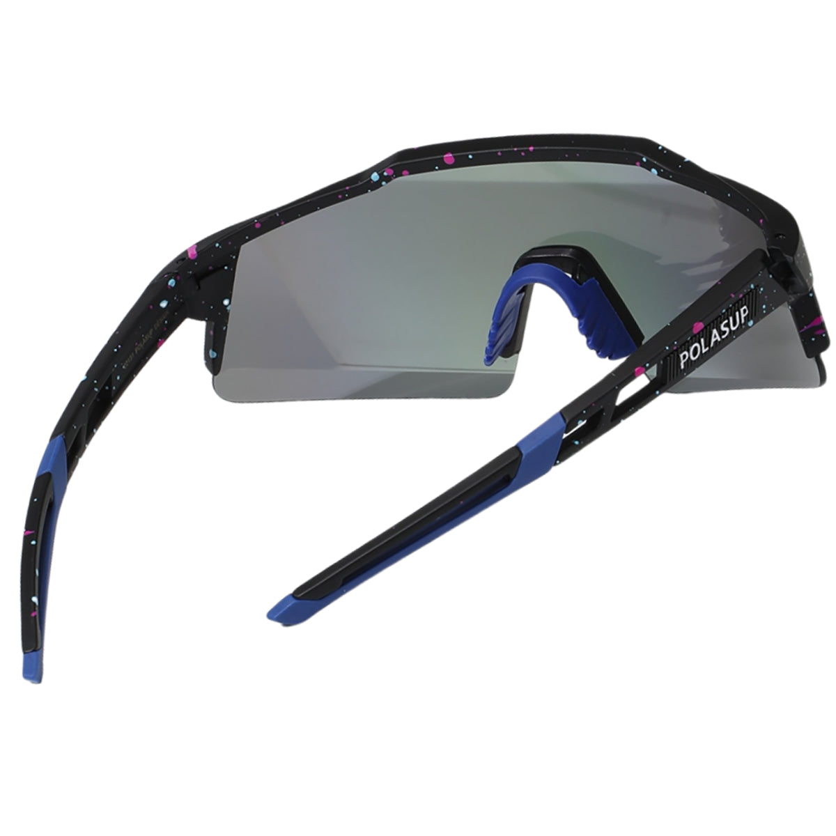 POLASUP Cycling Series 22131 Sports Sunglasses for Men Women, UV400 Protection, Ideal for Cycling, Running, Baseball, Outdoor Activities with Hard Case