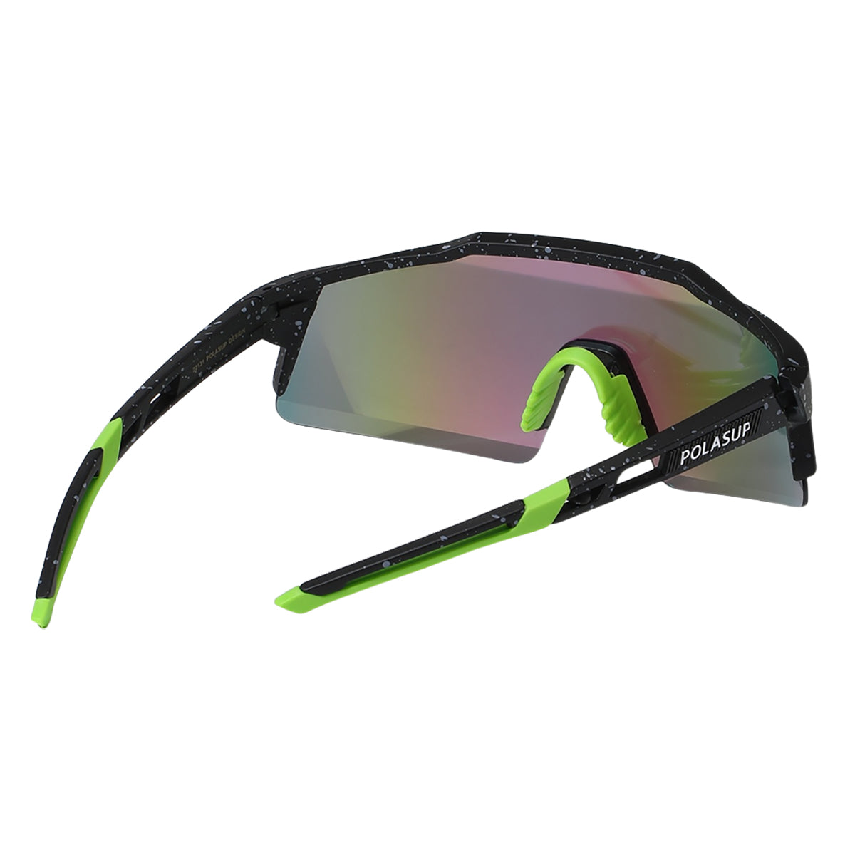 POLASUP Cycling Series 22131 Sports Sunglasses for Men Women, UV400 Protection, Ideal for Cycling, Running, Baseball, Outdoor Activities with Hard Case