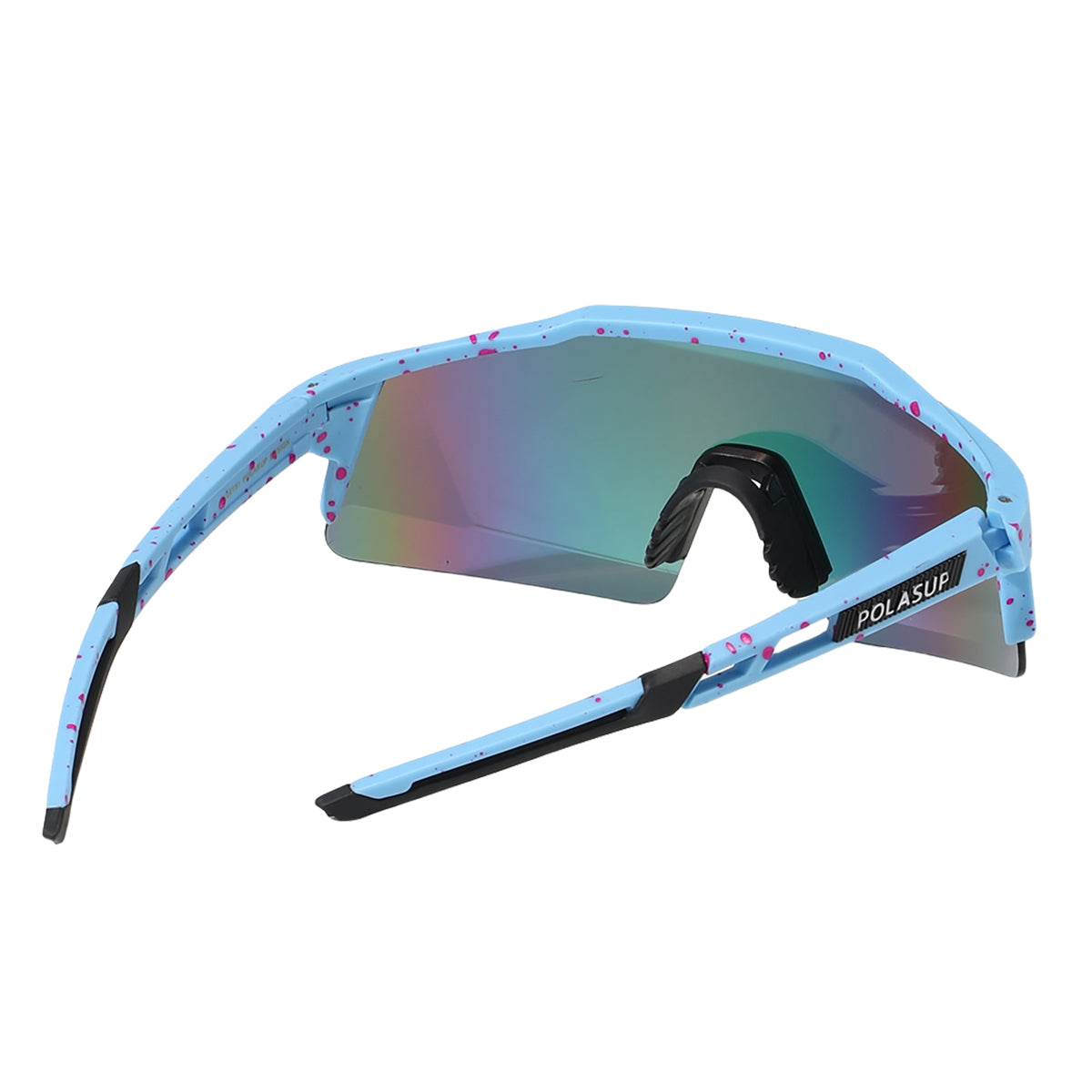 POLASUP Cycling Series 22131 Sports Sunglasses for Men Women, UV400 Protection, Ideal for Cycling, Running, Baseball, Outdoor Activities with Hard Case