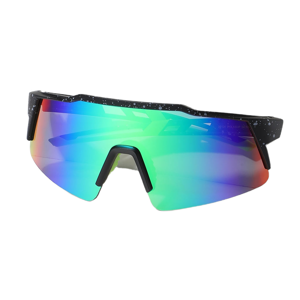 POLASUP Cycling Series 22131 Sports Sunglasses for Men Women, UV400 Protection, Ideal for Cycling, Running, Baseball, Outdoor Activities with Hard Case