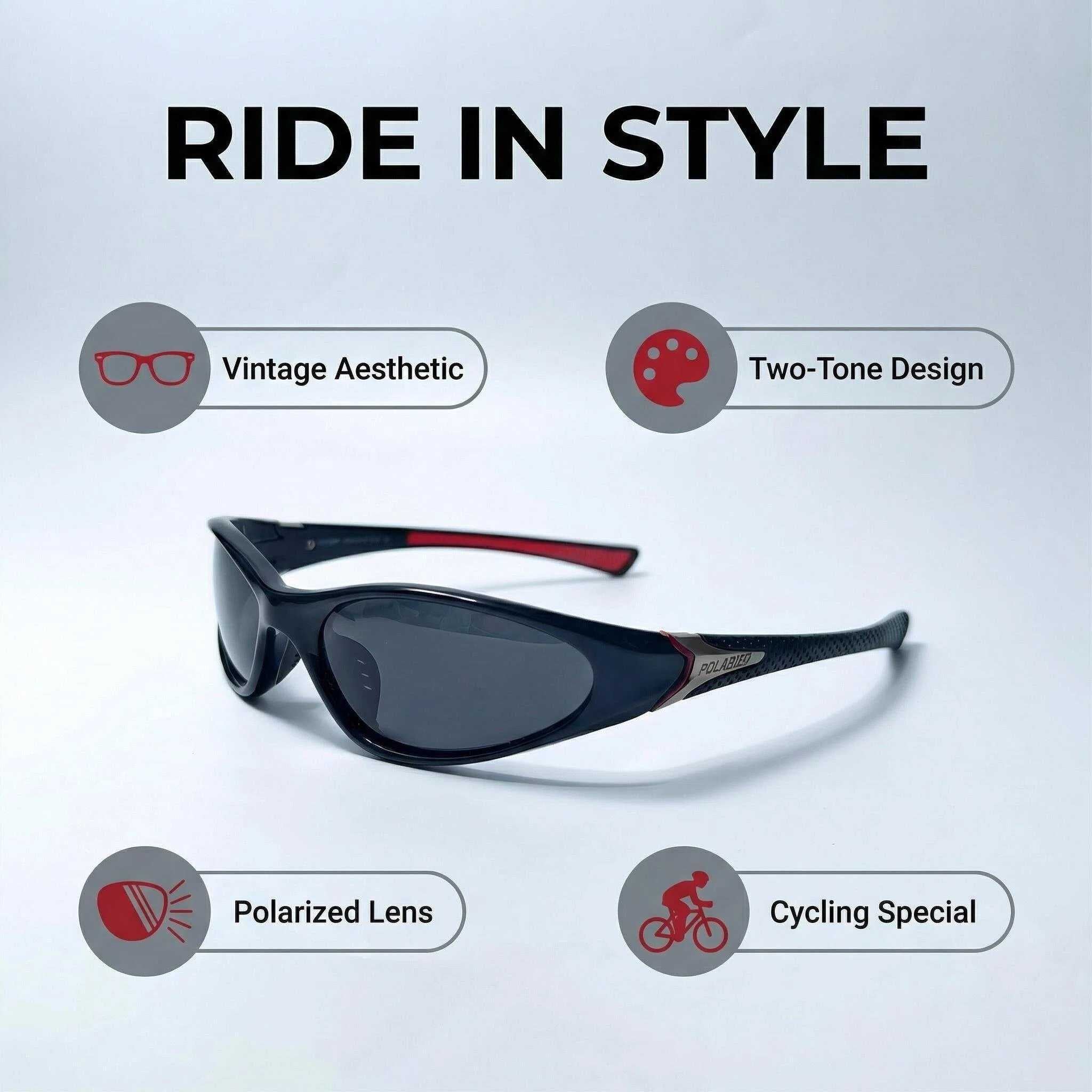 POLASUP Running Series JH3409C1 Polarized Sports Sunglasses for Men Women, UV400 Protection Wrap Around Sun Glasses for Driving Fishing Cycling