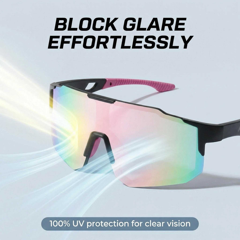 POLASUP Cycling Series X9337C5 Polarized Sports Sunglasses for Men Women, UV400 Protection Cycling Sunglasses, Lightweight Frame for Running Fishing Driving