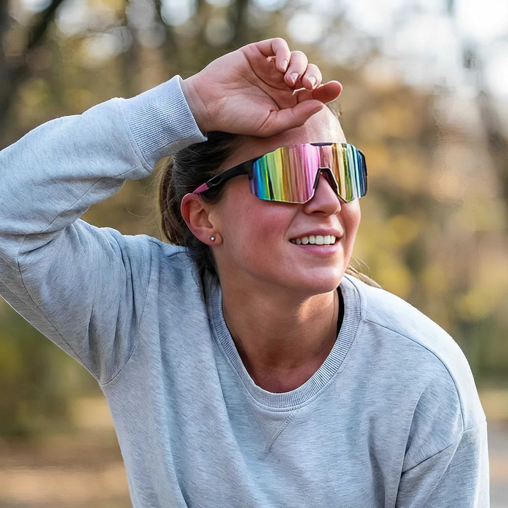 POLASUP Cycling Series X9337C5 Polarized Sports Sunglasses for Men Women, UV400 Protection Cycling Sunglasses, Lightweight Frame for Running Fishing Driving